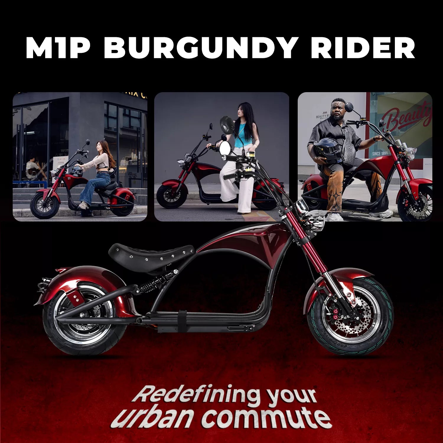 Vélo-trottinette électrique Mangosteen M1P Citycoco