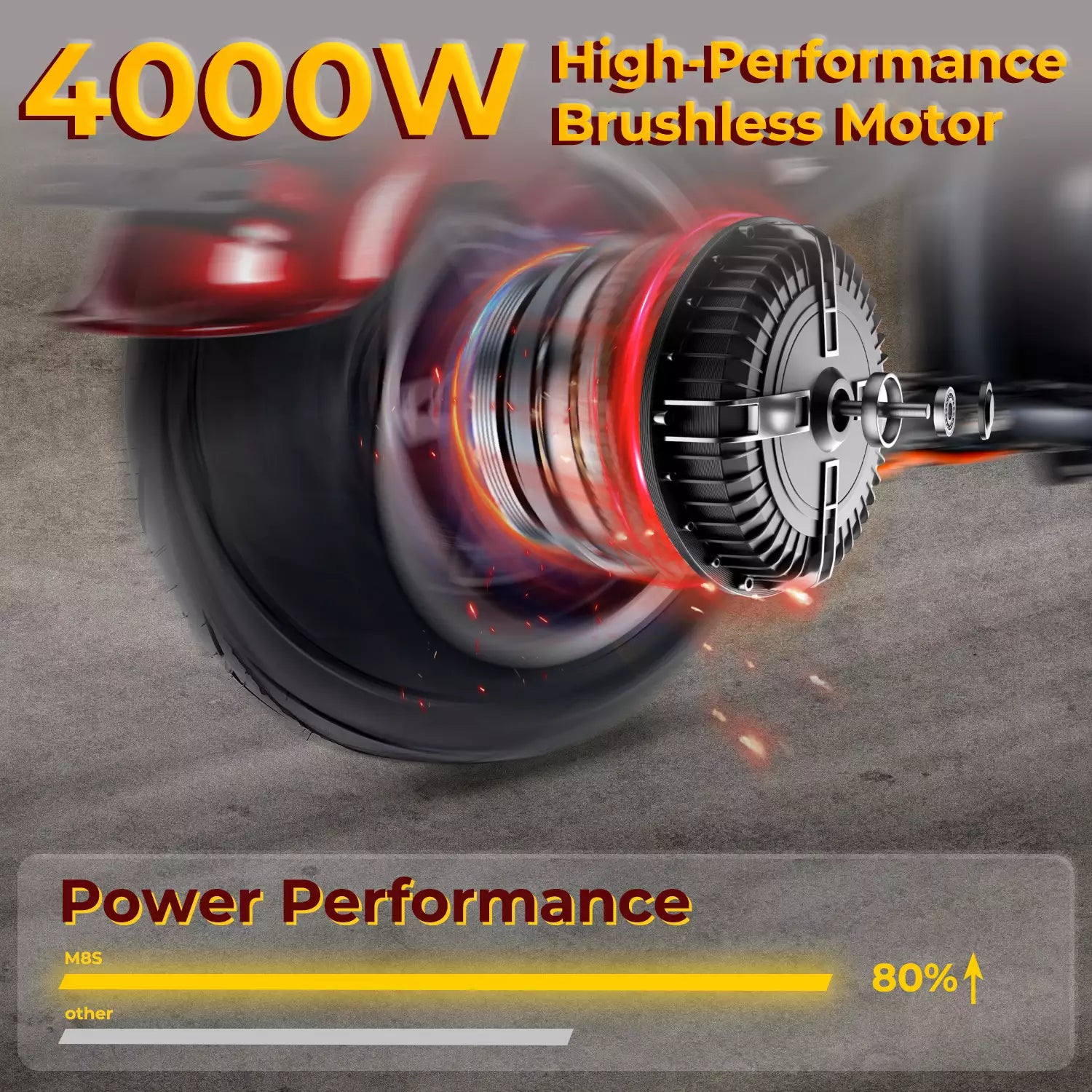 Mangosteen Electric Motorcycle Citycoco Scooter M8S