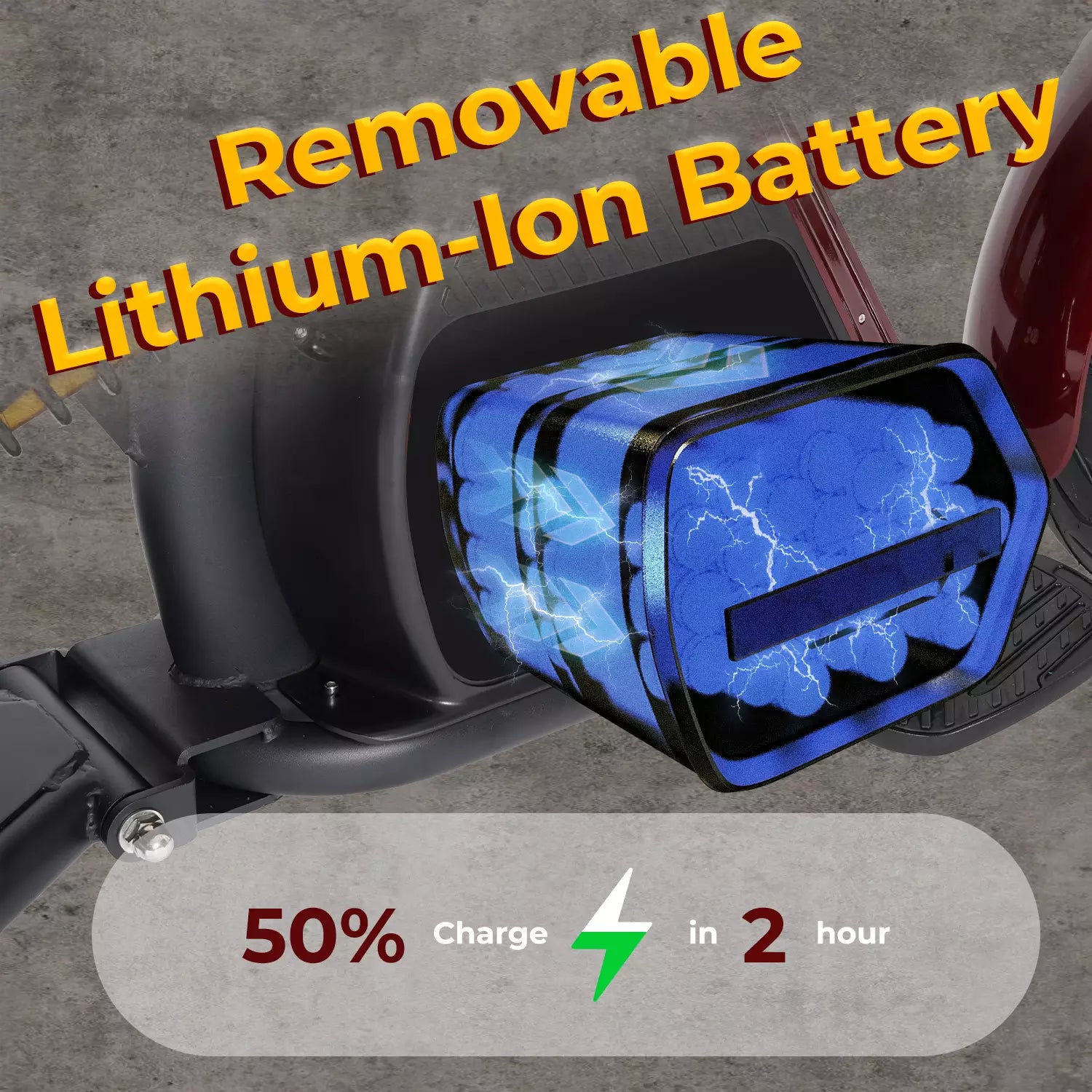 Mangosteen Electric Motorcycle Citycoco Scooter M8S