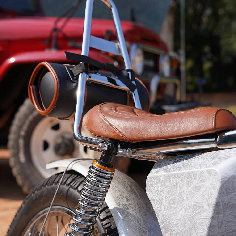 Mangosteen FT-02 Master Global Chopper E-Bike: Luxury Electro-Plated Silver | Founder-Signed & Limited Edition