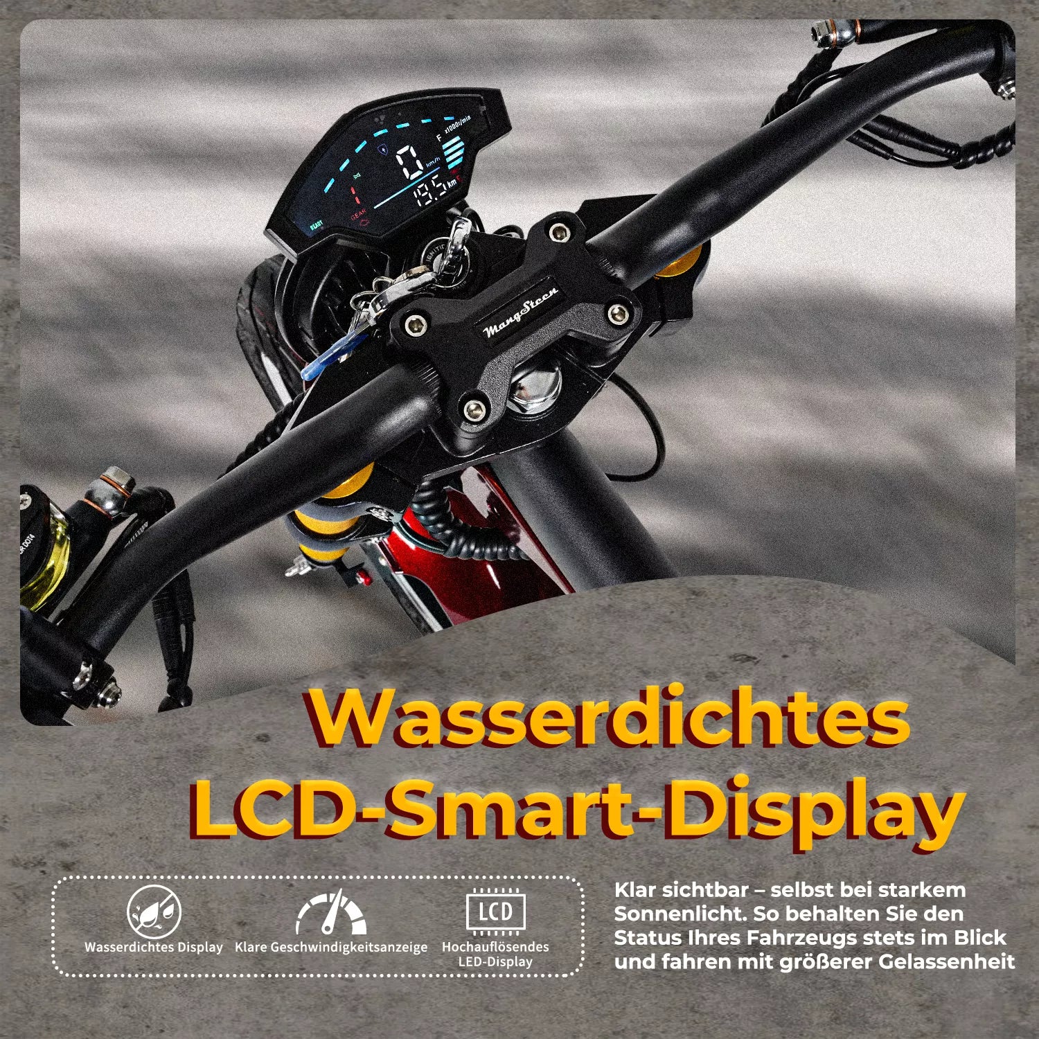 Mangosteen Electric Motorcycle Citycoco Scooter M8S