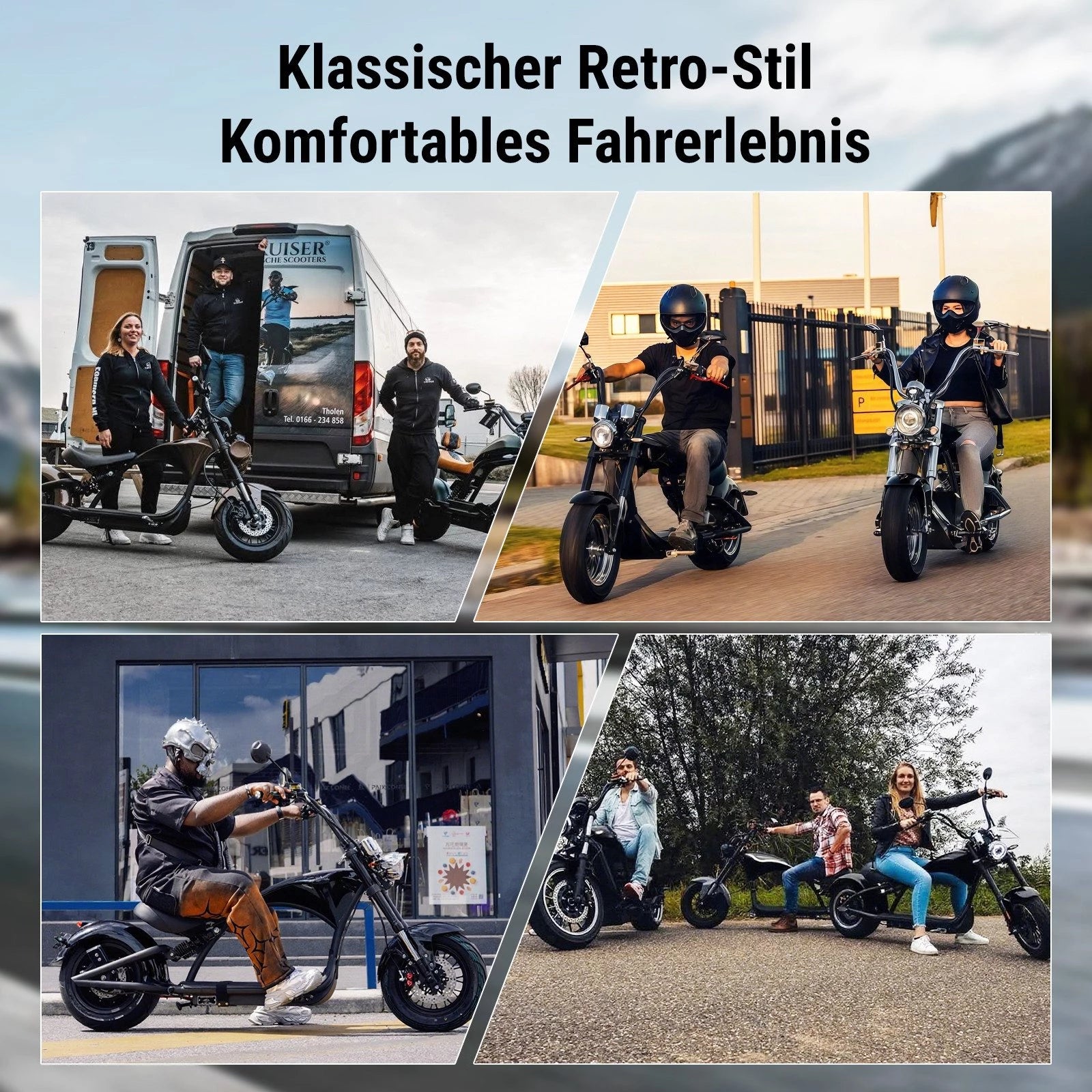 Mangosteen M1P Citycoco Electric Bike Scooter