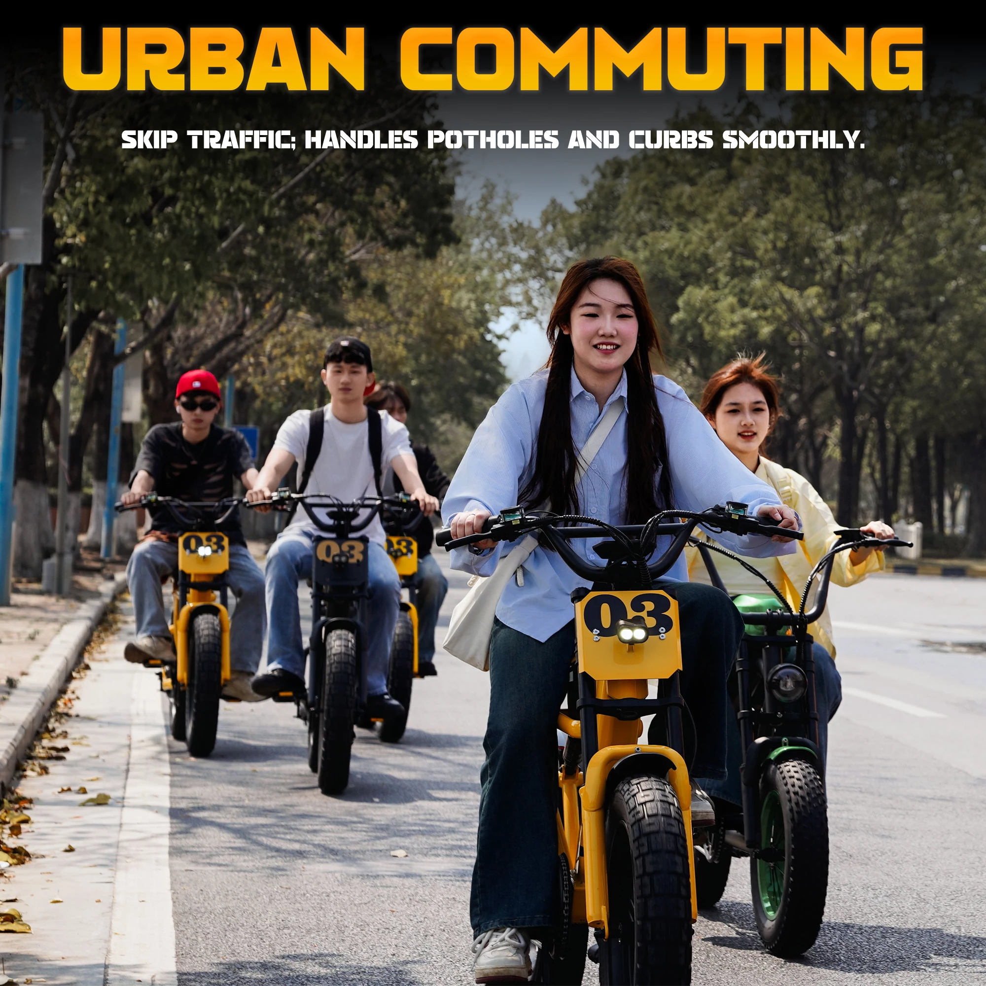 Mangosteen Student Ebike FT03 Best Bicycle for College Students