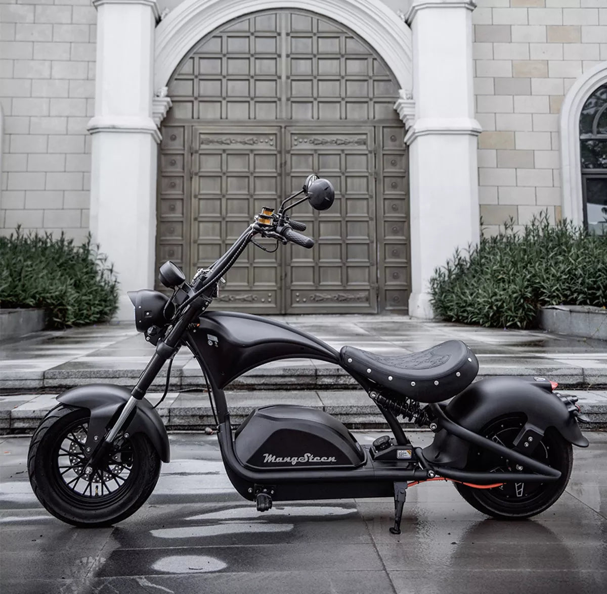 Mangosteen Electric Scooter Chopper Fat Tire Citycoco M1PS knight