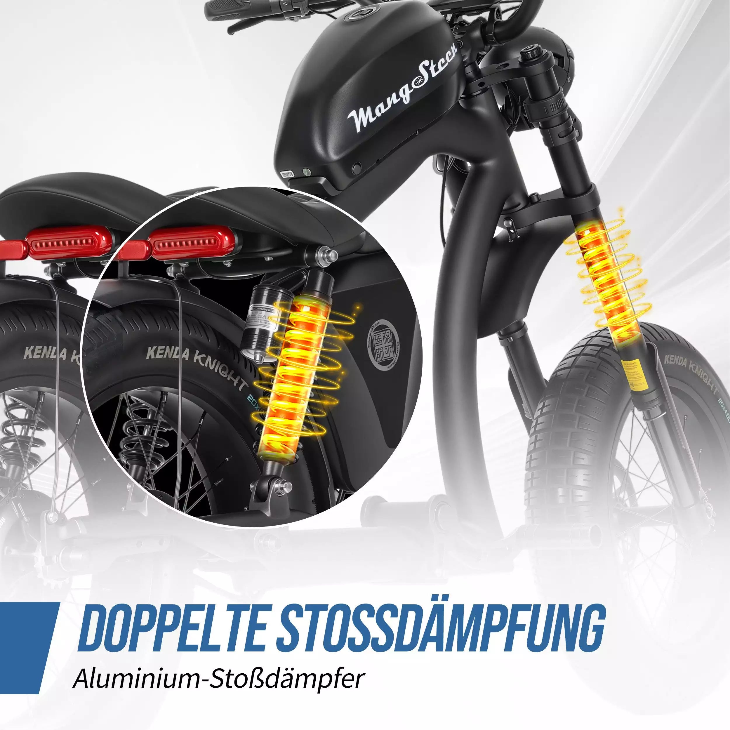 Mangosteen FT02 EEC Chopper Bike 25-45kmh