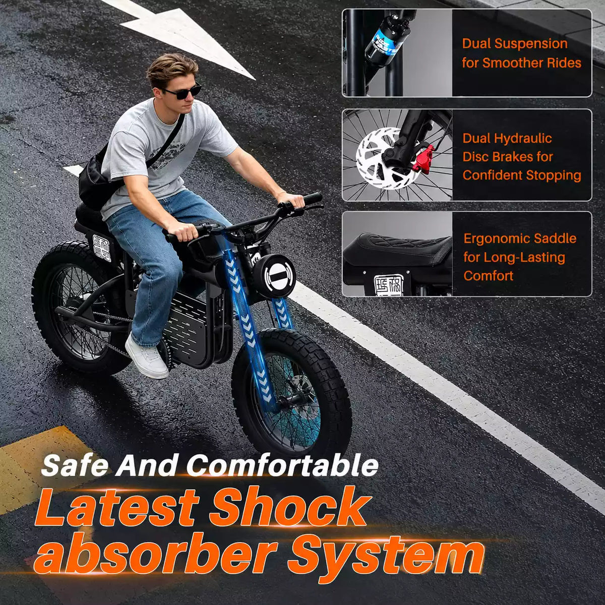 Mangosteen FT01  Ebike 48v 30AH