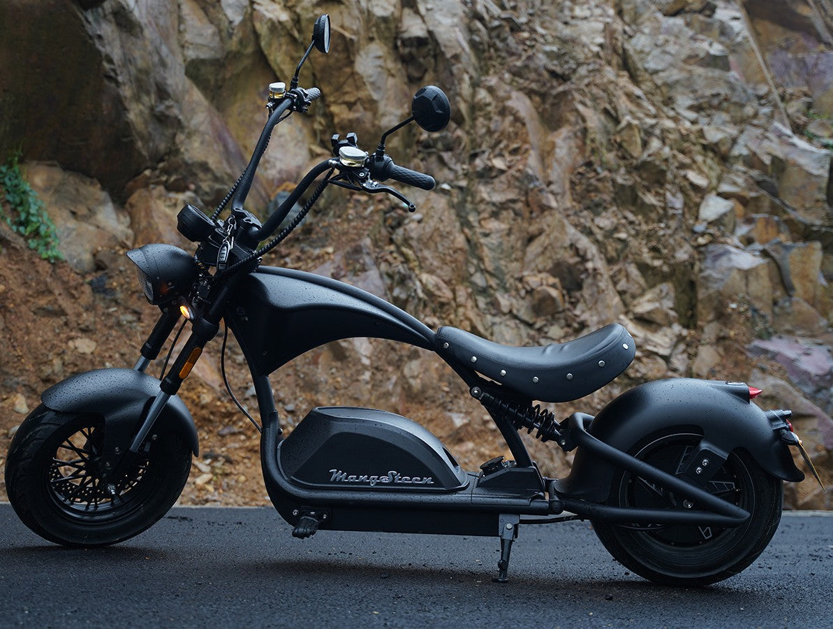 Mangosteen Electric Scooter Chopper Fat Tire Citycoco M1PS knight
