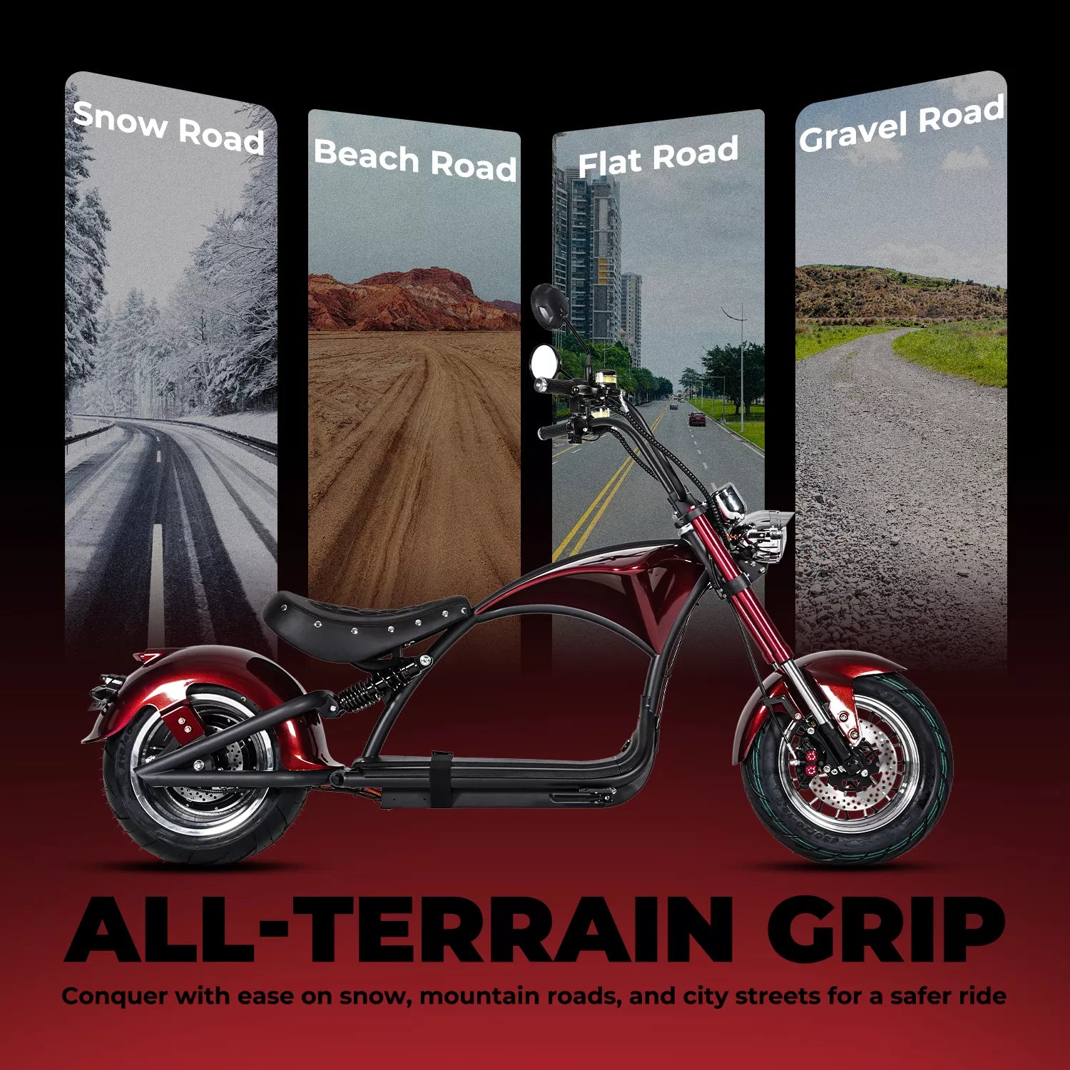 Mangosteen M1P Citycoco Electric Bike Scooter