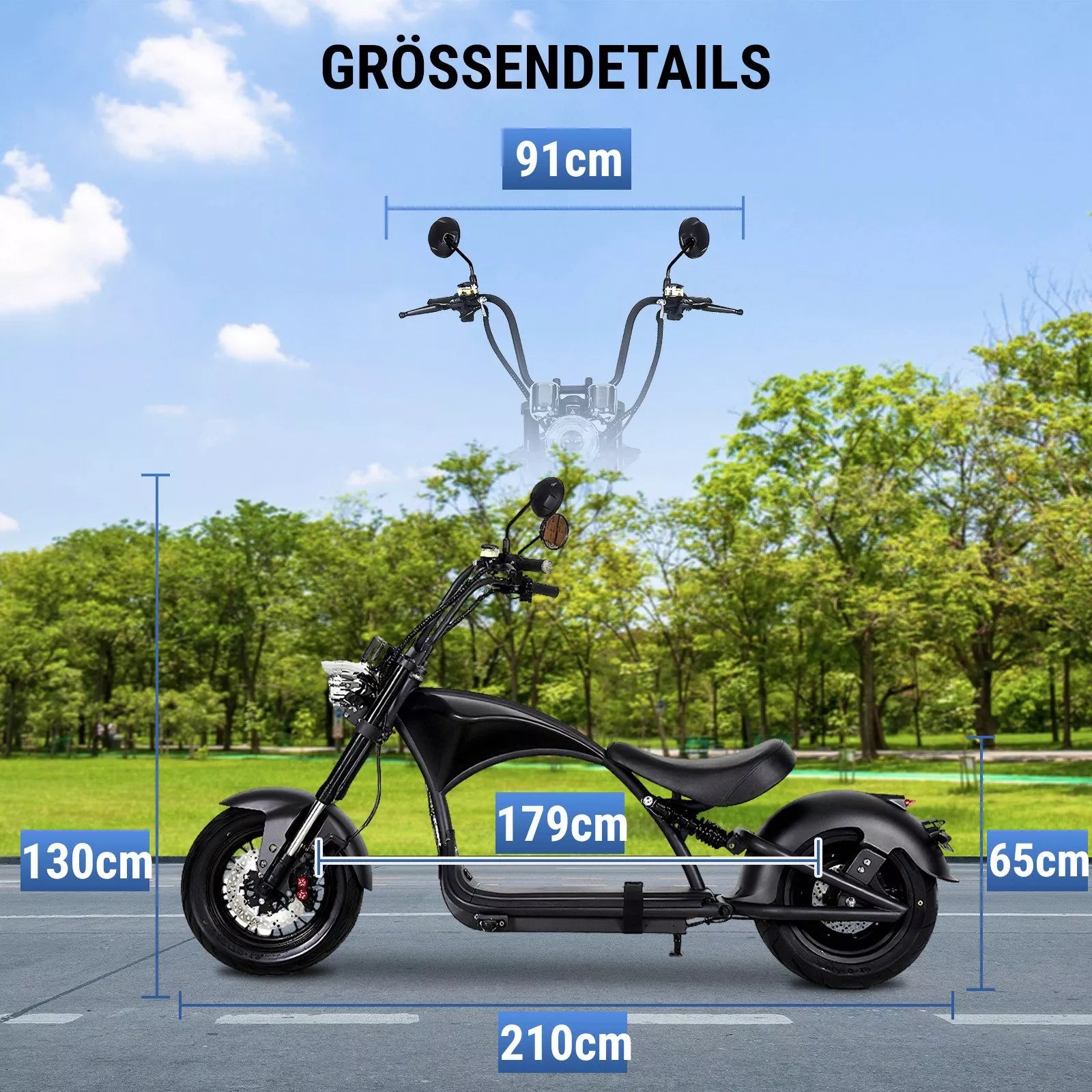 Mangosteen M1P Citycoco Electric Bike Scooter