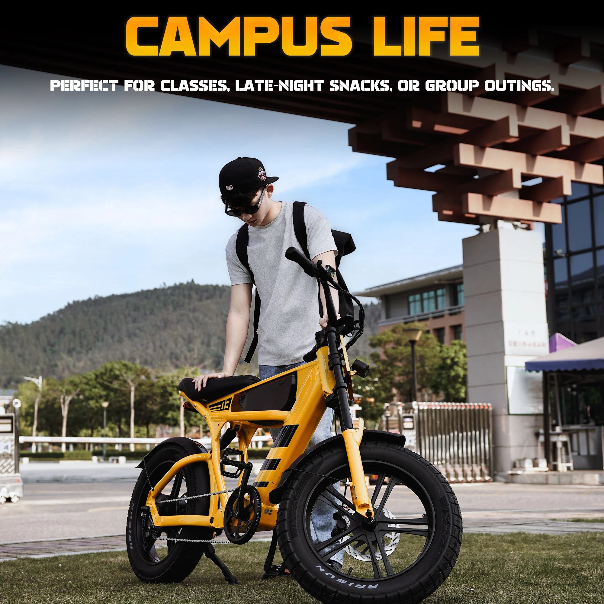 Mangosteen Student Ebike FT03 Best Bicycle for College Students