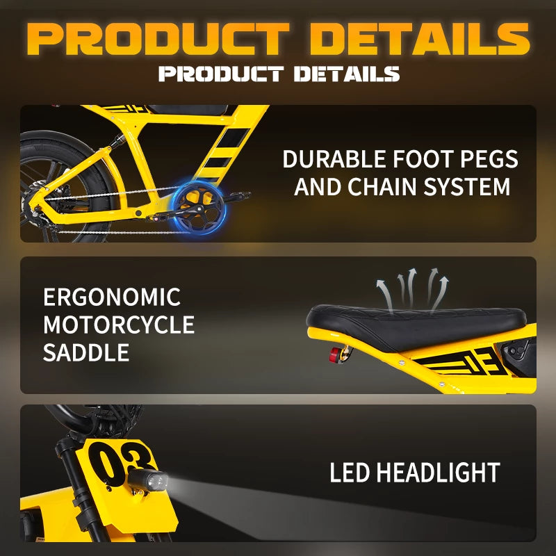Mangosteen Student Ebike FT03 Best Bicycle for College Students
