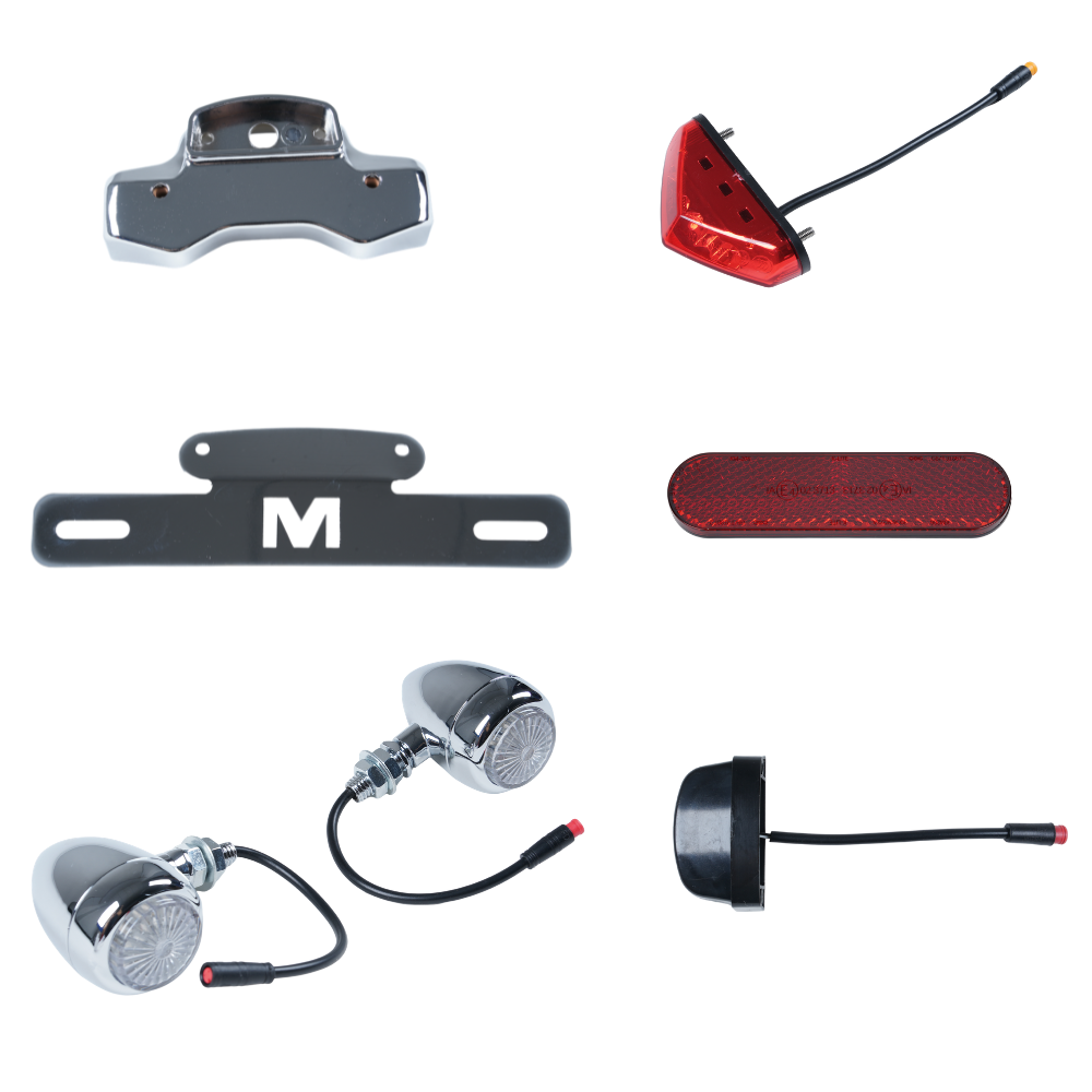 M1PS Plating License Plate Bracket & Set（6pcs）