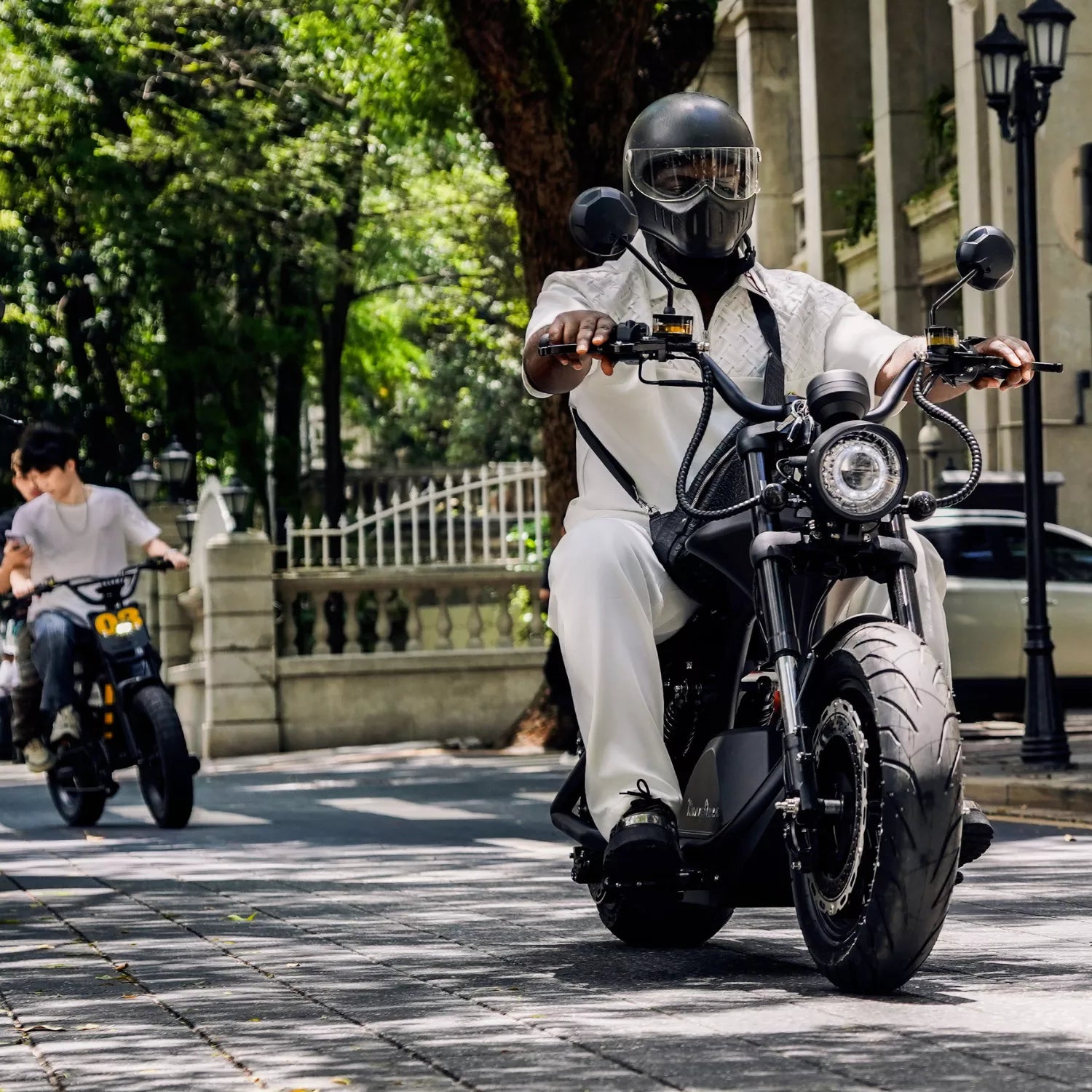 Mangosteen Elektroroller Chopper Fat Tire Citycoco M1PS Ritter