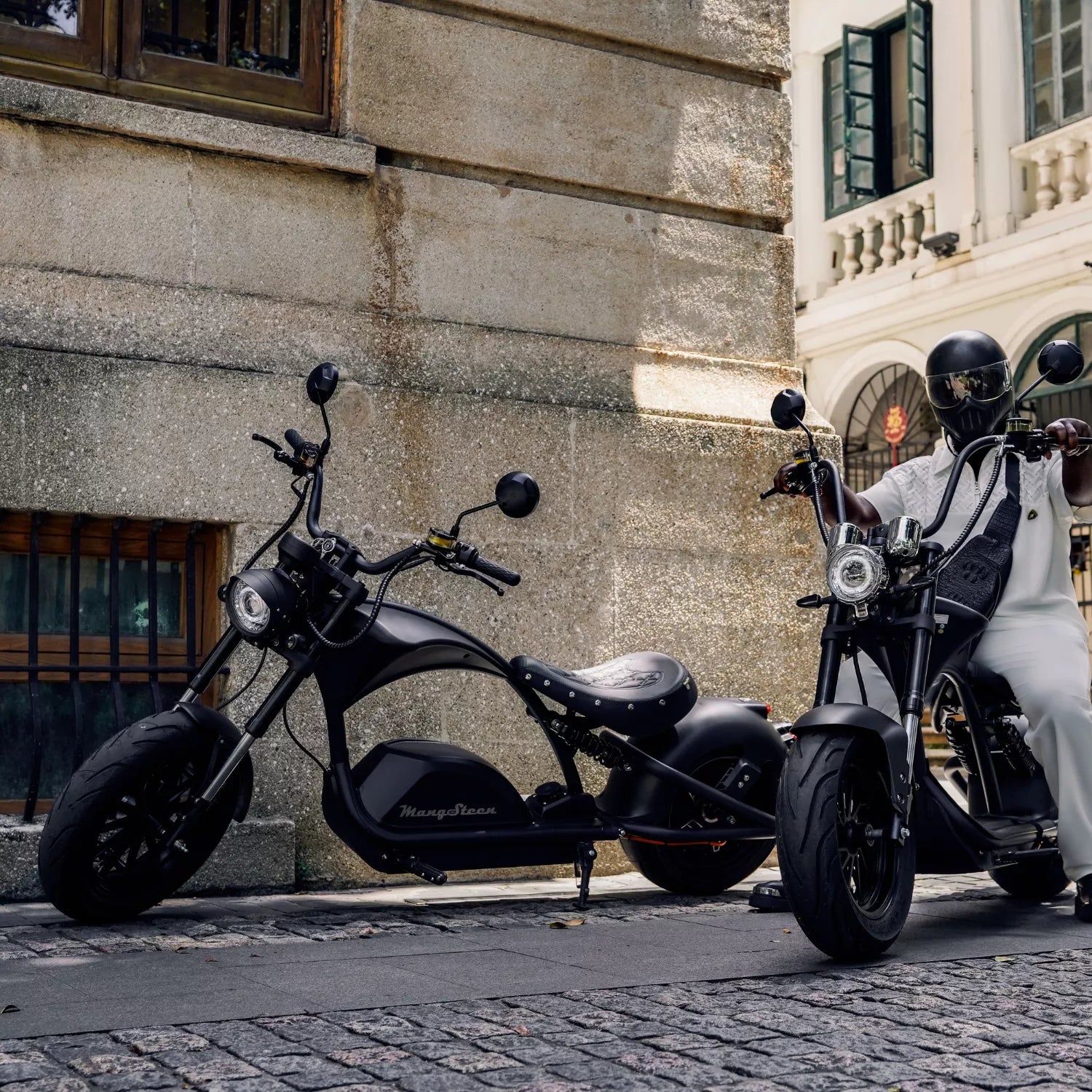 Mangosteen Elektroroller Chopper Fat Tire Citycoco M1PS Ritter